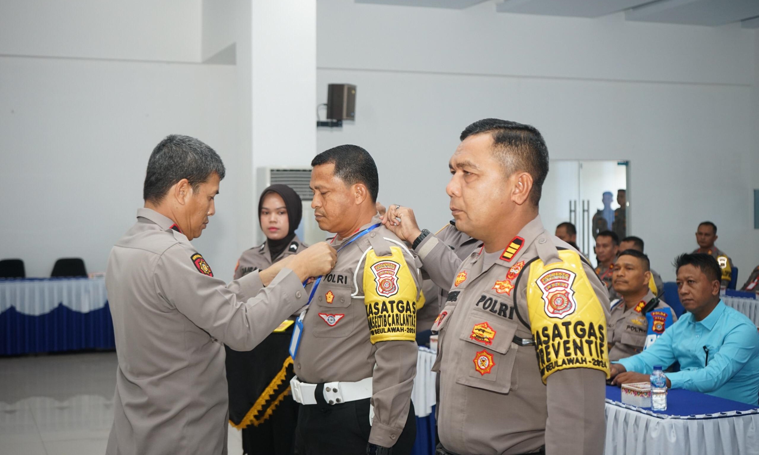 Wakapolda Aceh Brigjen Pol. Misbahul Munauwar, S. H, mewakili Kapolda Aceh membuka Latihan Pra Operasi Latpraops 2024