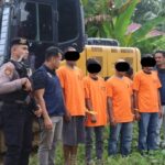 Personel Polres Nagan Raya bersama Subdit IV Tipiter Ditreskrimsus Polda Aceh, dibantu Denpom-2 Meulaboh menangkap pelaku penambang ilegal