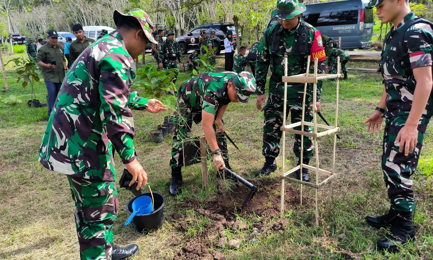 Danrem 012/TU, Kolonel Inf Benny Rahadian, SE M.Han menghadiri Upacara Pembukaan TMMD Reguler ke-123 yang diselenggarakan di Sabang