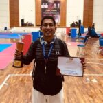 Bripda Rizky Eka Priatama yang mewakili Dojo Wadokai BSM Kota Banda Aceh meraih medali perak kejuaraan FORKI Karate Championship Aceh