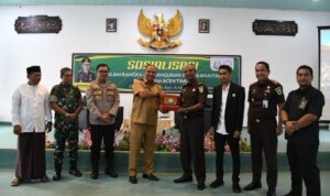 Pj Bupati Aceh Timur Amrullah M Ridha menyambut kedatangan Plt Kajati Aceh Muhibuddin, SH, MH ke Kabupaten Aceh Timur