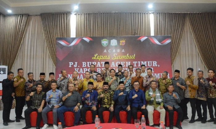Pemerintah Kabupaten Aceh Timur menggelar acara lepas sambut tiga pejabat strategis di Aula Pendopo Bupati, Idi pada Senin malam