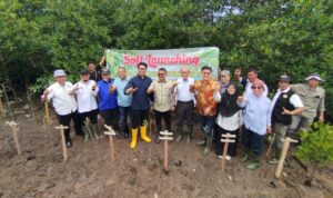 Wakil Walikota Langsa Muhammad Haikal Alfisyahrin dan Forest For Life - Indonesia melakukan Penanaman Manggrove Bersama