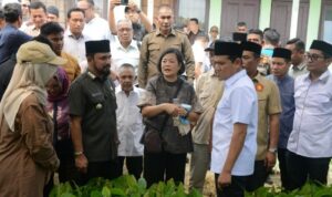Bupati Aceh Timur, Iskandar Usman Al-Farlaky menghadiri peresmian Development Center Kakao yang berlokasi di Kecamatan Birem Bayeun