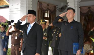 Pemerintah Kota (Pemko) Langsa menggelar Upacara Bendera dalam rangka memperingati Hari Lahir Pancasila Tahun 2025