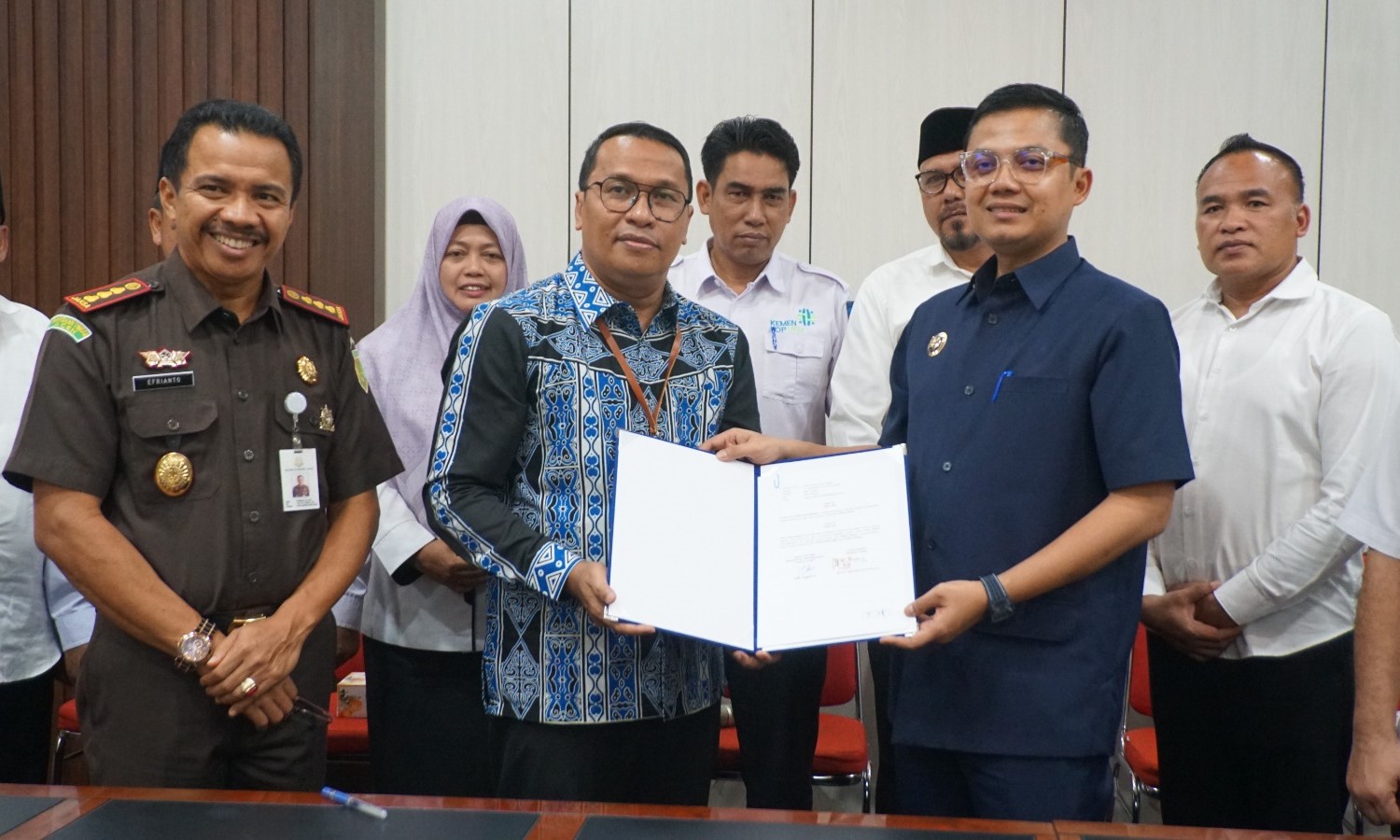 Pemko Langsa dan BPJS Ketenagakerjaan melaksanakan penandatangan nota kesepahaman (MoU) Program Jaminan Sosial Ketenagakerjaan Pekerja Rentan
