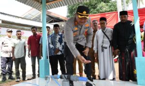 Kepolisian Resor (Polres) Aceh Timur, Polda Aceh menyalurkan kebaikan melalui aksi nyata dengan membangun sumur bor di Dayah Al Ikhlas