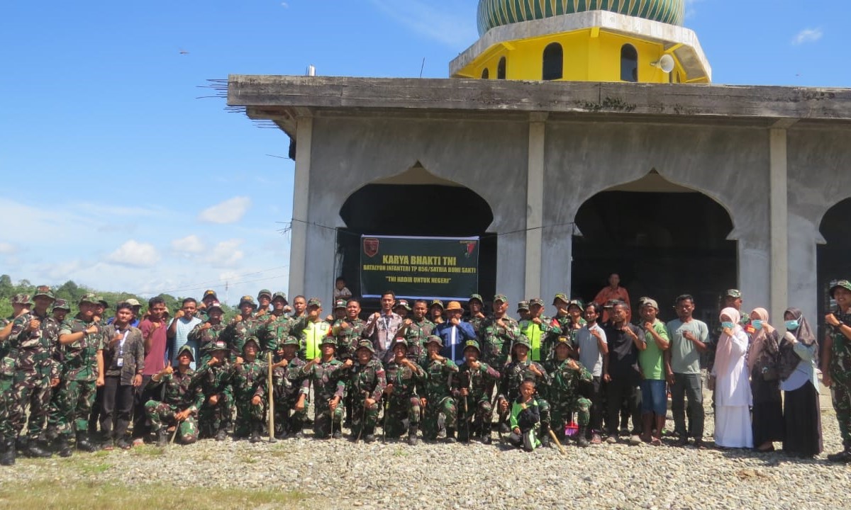 Keberadaan dan kehadiran Prajurit Yonif Teritorial Pembangunan (TP) 856/SBS di Kabupaten Nagan Raya mendapat sambutan positif dari masyarakat