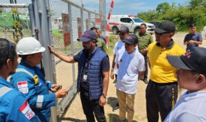 Bupati Aceh Timur, Iskandar Usman Al-Farlaky elakukan kunjungan kerja ke Sumur AS9 dan CPP Blok A, wilayah operasi PT Medco E&P Malaka