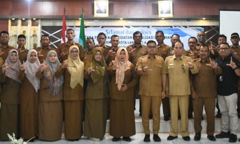 Walikota Langsa Jeffry Sentana S Putra, SE, membuka acara Implementasi Program Langsa Juara Mewujudkan Skill Development Center